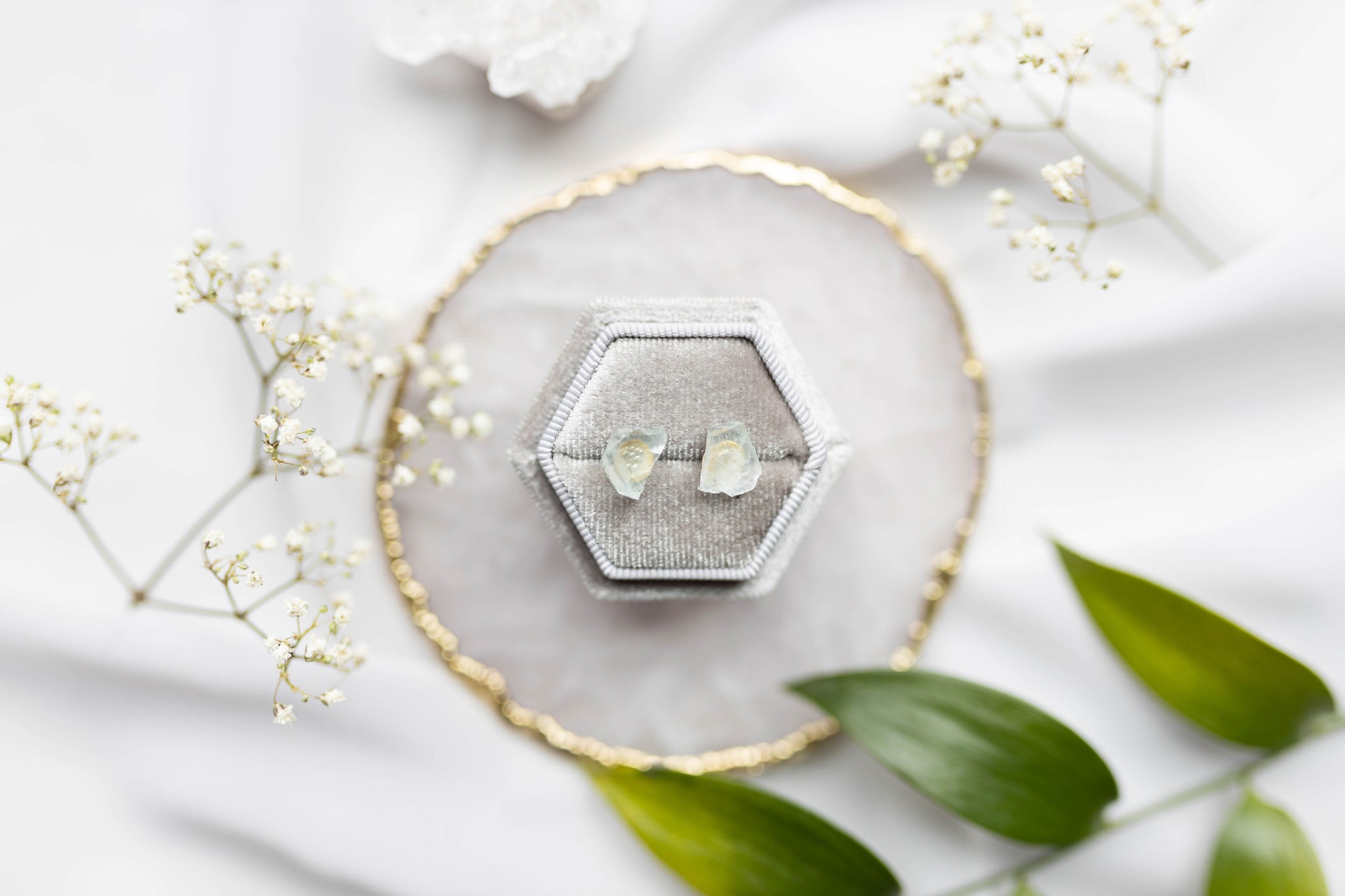 Fluorite Gemstone Earrings