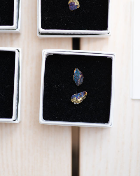 Iridescent Chalcopyrite Earrings