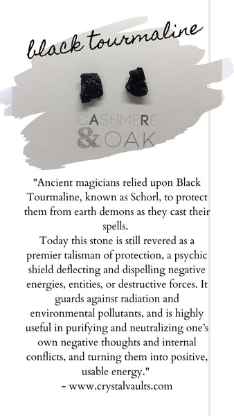 Black Tourmaline Earrings