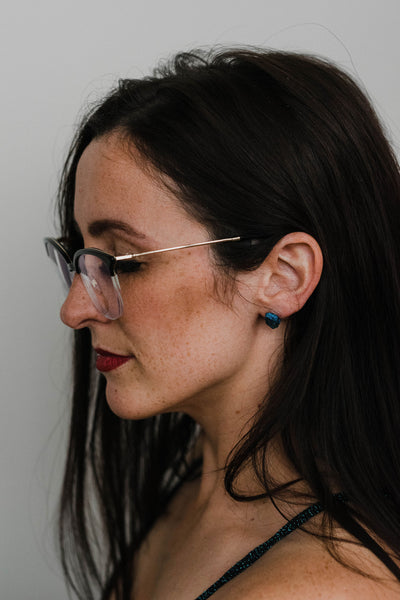 Iridescent Chalcopyrite Earrings